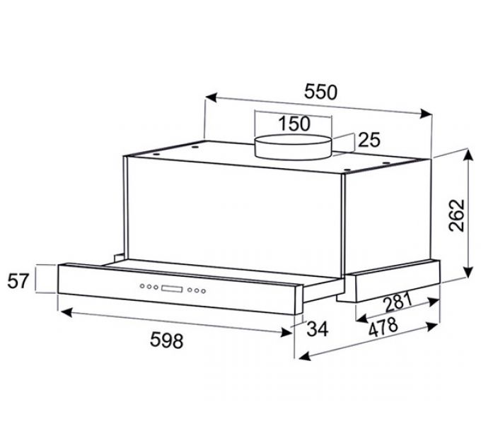 Вытяжка EXITEQ EX-1146 black