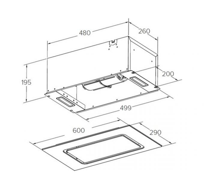 Вытяжка MEFERI INBOX60BK GLASS COMFORT