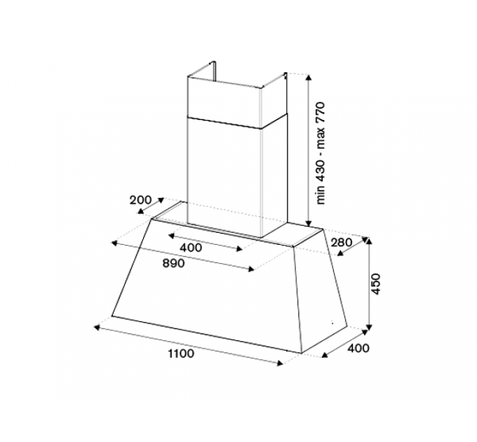 Вытяжка Bertazzoni KR110HER1NEDC