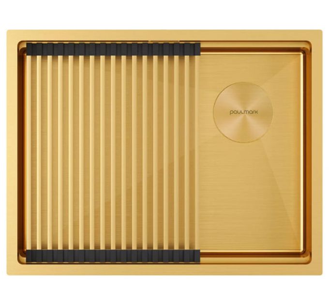 Мойка Paulmark Next-pro 58 uni PM705845-BG, брашированное золото