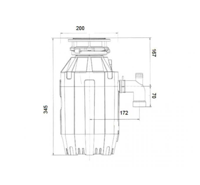 Измельчитель пищевых отходов BoneCrusher 810