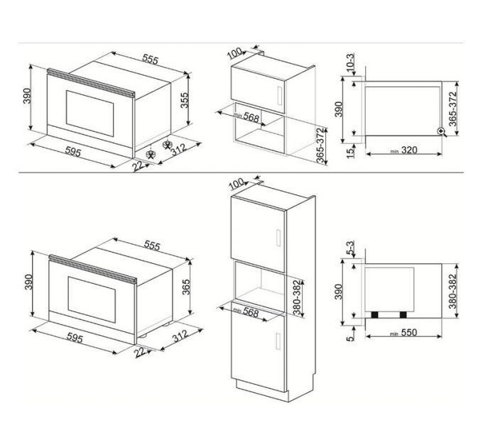 СВЧ - печь SMEG MP722PO