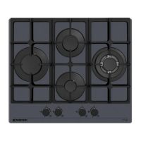 Варочная панель MEFERI MGH604GR GLASS ULTRA газовая