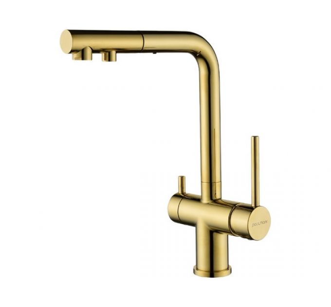 Смеситель Paulmark Serpentine Se213222-G, золото