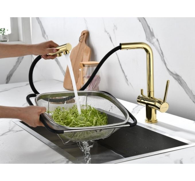 Смеситель Paulmark Serpentine Se213222-G, золото