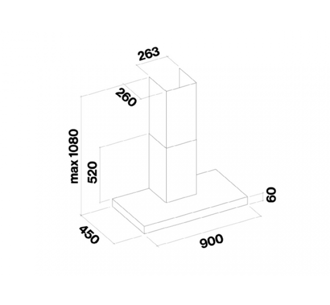 Вытяжка Falmec MERCURIO EVO BLACK 90