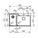 Мойка Franke Box Center BWX 220-54-27 TL, рабочий центр слева (127.0538.260)