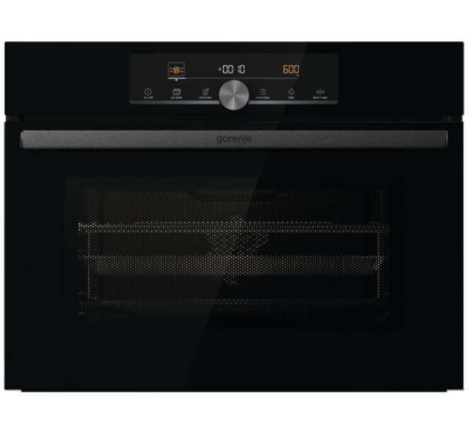 Духовой шкаф Gorenje BCM4547A10BG компактный с СВЧ