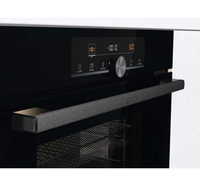 Духовой шкаф Gorenje BCM4547A10BG компактный с СВЧ