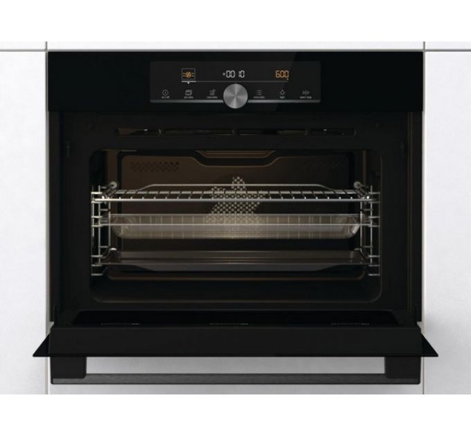 Духовой шкаф Gorenje BCM4547A10BG компактный с СВЧ