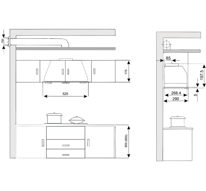 Вытяжка EXITEQ EX-1446 black