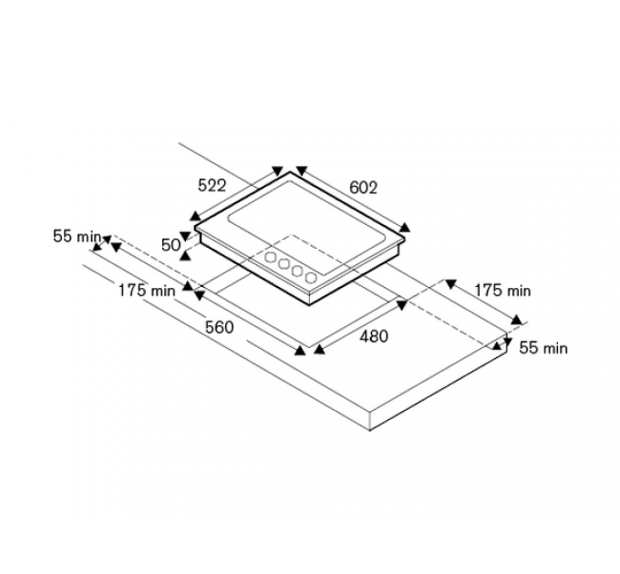 Варочная панель Bertazzoni P604LPROX газовая