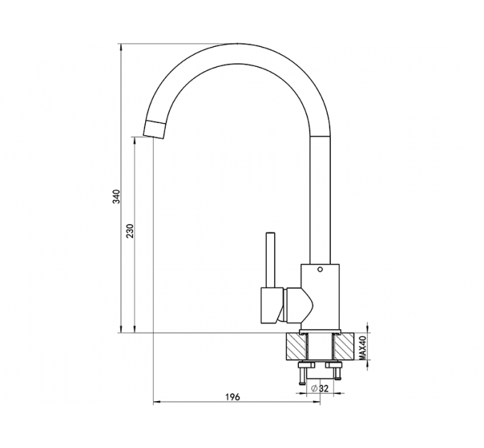 Смеситель Florentina Юна песочный
