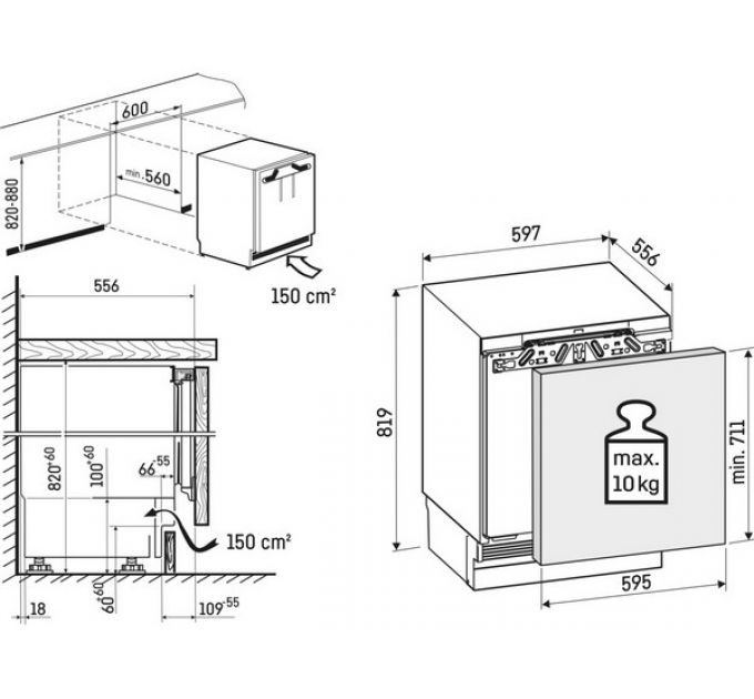Морозильная камера Liebherr SUFNd 365i-20 001 Prime NoFrost встраиваемая