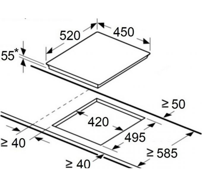Варочная панель MAUNFELD CVI453SBBK Inverter индукционная