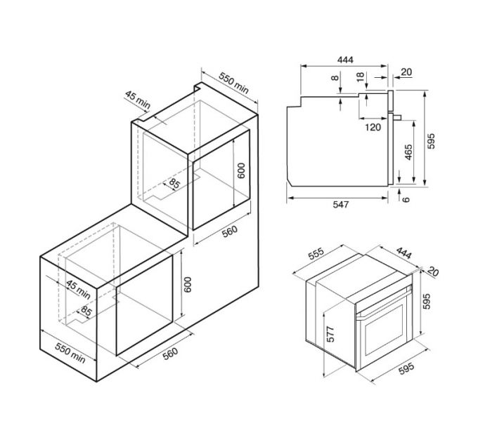 Духовой шкаф KRONA LEGENDE 60 IV