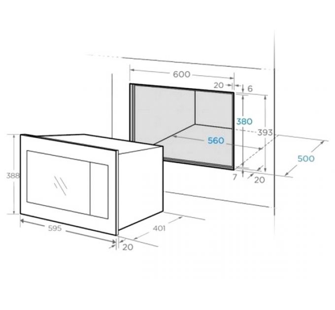 СВЧ - печь Midea TG925B8D-WH