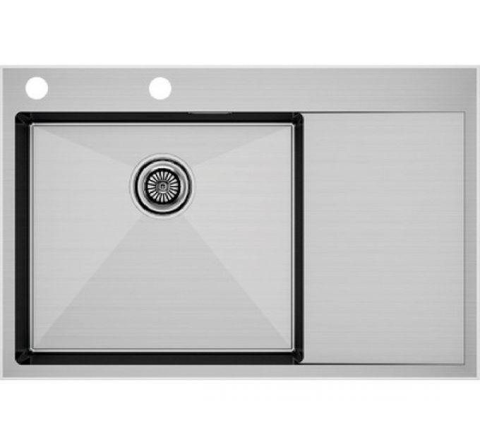 Мойка Paulmark Kroner-edge 78F PM777851-BSL, брашированная нерж. сталь