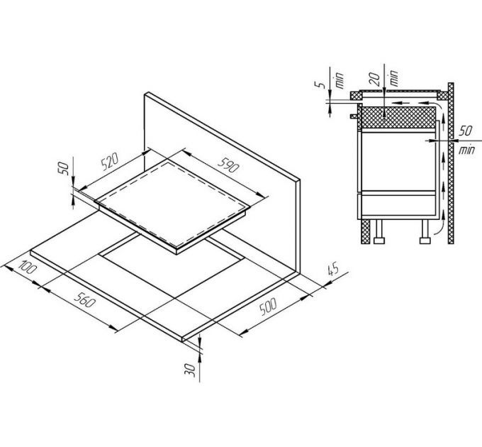 Варочная панель Kuppersberg ICS 604 GR индукционная