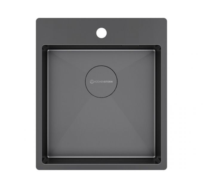 Мойка Kuchenstern WERK 45 вороненая сталь