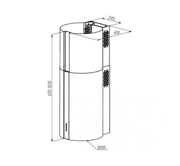 Вытяжка MEFERI TUBE40IX POWER