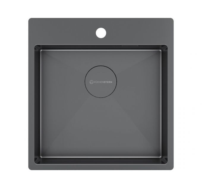 Мойка Kuchenstern WERK 50 вороненая сталь