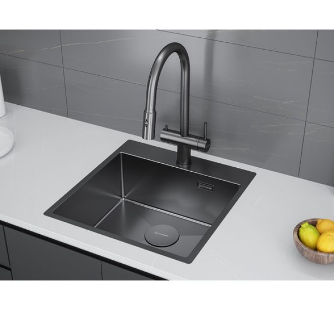 Мойка Kuchenstern WERK 50 вороненая сталь