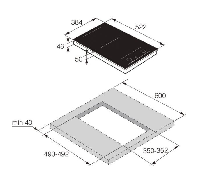 Варочная панель ASKO HID352GC индукционная