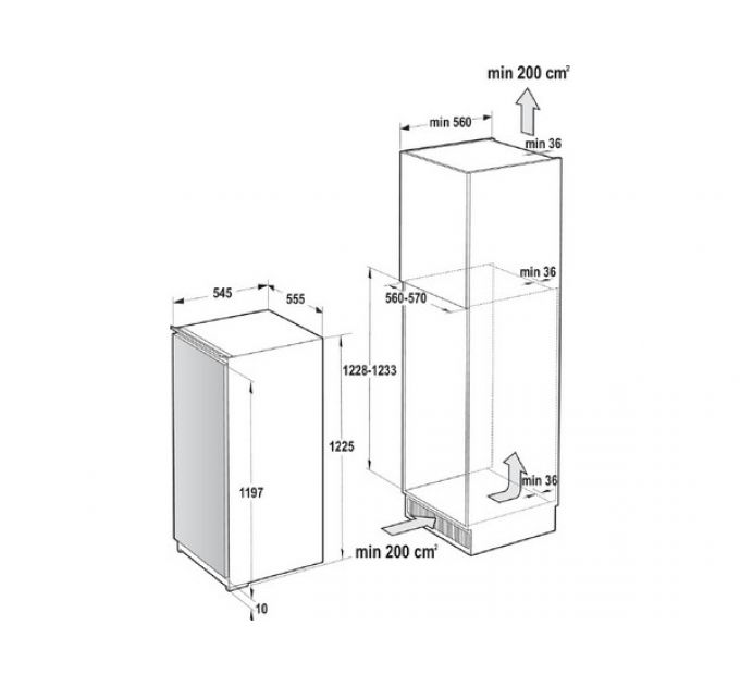 Холодильник ASKO RFB31231EI встраиваемый