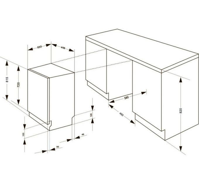 Посудомоечная машина MEFERI MDW4563 POWER