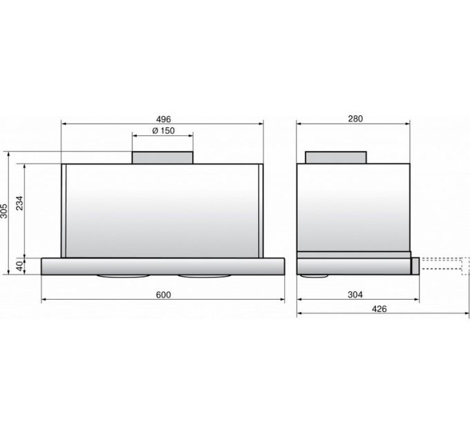 Вытяжка Elikor Интегра S2 60П-700-В2Д белый/белый