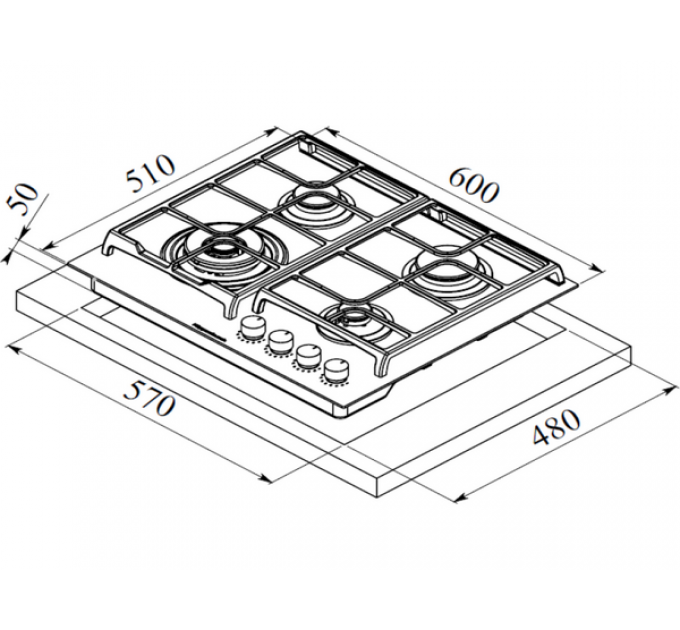 Варочная панель Kuppersbusch KG 6551.0 SR-E5 газовая