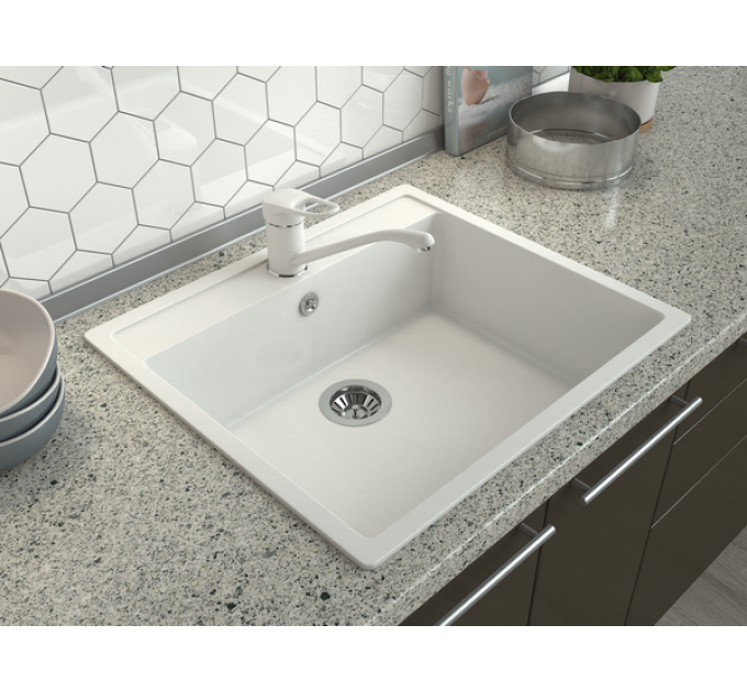 Мойка Gamma Stone GS-21 белый 331