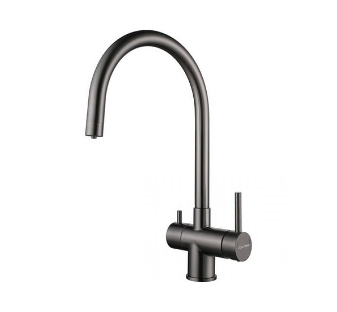 Смеситель Paulmark Heller He213218-GM, вороненая сталь