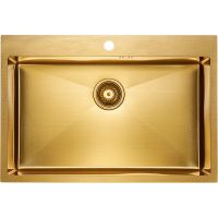 Мойка Paulmark Kroner 75 PM217551-BG, брашированное золото