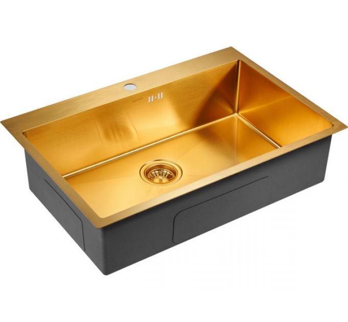 Мойка Paulmark Kroner 75 PM217551-BG, брашированное золото