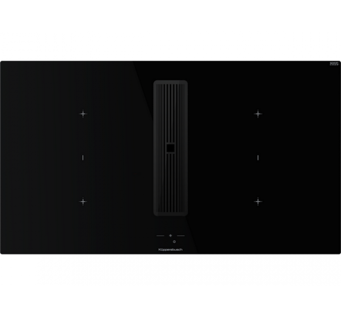 Варочная панель Kuppersbusch KMI 9850.1 SR-S Black Chrome индукционная с вытяжкой
