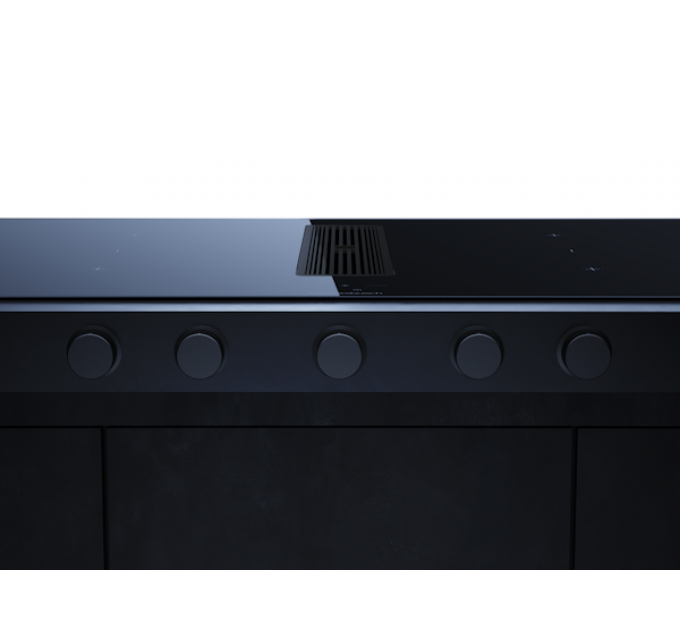 Варочная панель Kuppersbusch KMI 9850.1 SR-S Black Chrome индукционная с вытяжкой