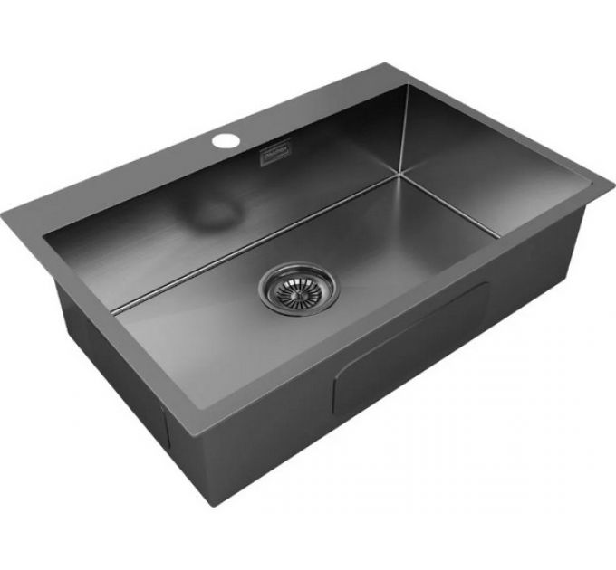 Мойка Paulmark Kroner 75 PM217551-GM, вороненая сталь