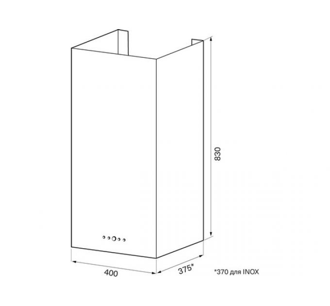 Вытяжка KRONA DITA R 400 black PB