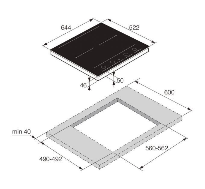 Варочная панель ASKO HID654GC индукционная