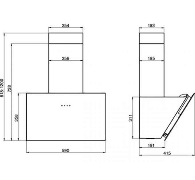Вытяжка Elikor Антрацит 60П-650-Е3Д черный/черный
