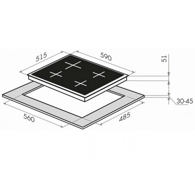 Варочная панель MAUNFELD EGHG.64.43CB/G газовая