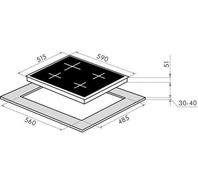 Варочная панель MAUNFELD EGHG.64.43CB/G газовая