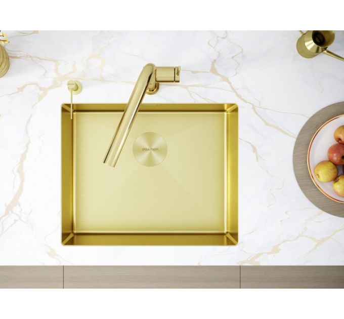 Мойка Paulmark Next 54 uni PM215444-LG, светлое золото