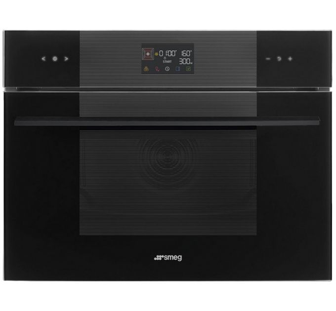Духовой шкаф SMEG SO4102M1B3 компактный с СВЧ