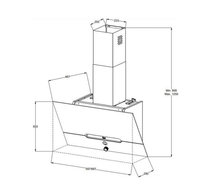 Вытяжка Jacky's JV WB682