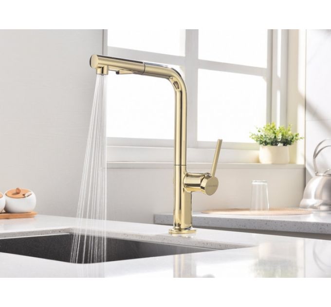 Смеситель Paulmark Neo Ne214419-G, золото