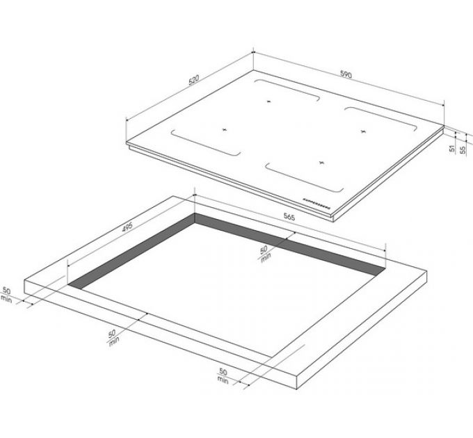 Варочная панель Kuppersberg ICI 629 индукционная