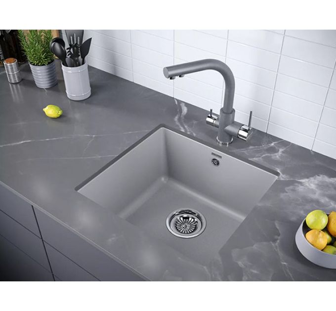 Мойка Paulmark Gera 50 PM104546-GRM, серый металлик